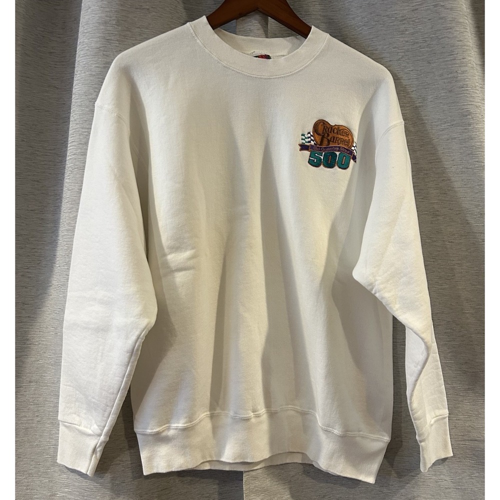 Vintage 90s Cracker Barrel 500 NASCAR Racing Sweatshirt Size Large